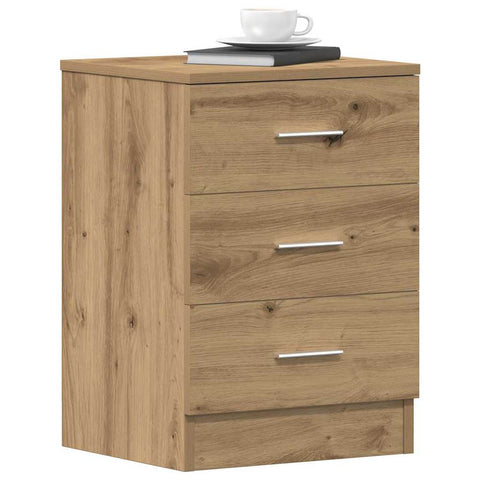 ZNTS Bedside Cabinets 2 pcs Artisan Oak 38x35x55 cm Engineered Wood 861127