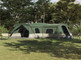 Tent 16-Person with Roof with Storage Green 680 x 510 x 210 cm 42004005