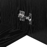 Wall Cabinet Black oak 80 x 42.5 x 40 cm Engineered wood 879655