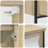 2 Piece Bathroom Furniture Set Sonoma Oak Engineered Wood 3328390