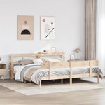 ZNTS Bed Frame without Mattress 180x200 cm Super King Solid Wood Pine 3305806