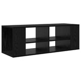 TV Cabinet Set Black Oak 102 x 35 x 35 cm Engineered Wood 875127
