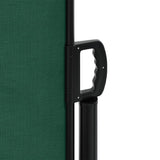 ZNTS Retractable Side Awning Dark Green 140x1000 cm 4004725