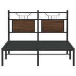 Bed Frame without Mattress Brown Oak 120x200 cm Engineered Wood 4106839