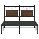 Bed Frame without Mattress Brown Oak 120x200 cm Engineered Wood 4106839