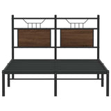 Bed Frame without Mattress Brown Oak 120x200 cm Engineered Wood 4106839