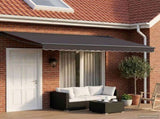 Manual Retractable Awning with LEDs Anthracite 4 x 2 m 3419401