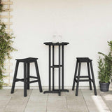 Garden Bar Set 3 pcs Black HDPE 3335802