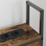 Storage Headboard with Charging Station Smoked oak 90 cm 859787