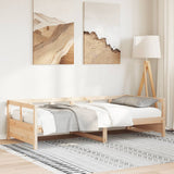 Daybed without Mattress Natural 90x200 cm Solid Wood Pine 854961