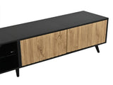Mid-Century Modern LED TV Stand, Lowboard,TV Cabinet with LED Light, TV Unit, Modern Industrial N605P438636Z