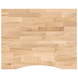 Desk Top Untreated 100x80x2.5 cm Solid Wood Oak Rectangular 4009016