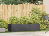 Planter Black 120x40x40 cm Cold-rolled Steel 860675