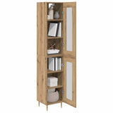 Highboard 2 pcs Artisan Oak Glass 3415973