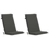 High Back Chair Cushion GEMERT 2 pcs 100% Polyester Anthracite 945897