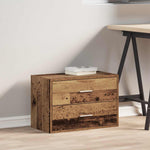 ZNTS Cabinet with 2 Drawers Old Wood 60x31x40 cm Engineered Wood 858835
