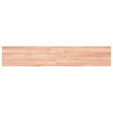 Bathroom Countertop Light Brown 160x30xcm Treated Solid Wood 3156153
