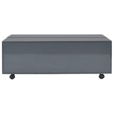 Coffee Table High Gloss Grey 100x100x35 cm 283726