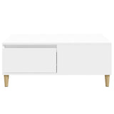 Coffee Table White 90x50x36.5 cm Engineered Wood 821108