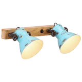 Wall Lamp 25 W Distressed Blue 45x25 cm E27 371823