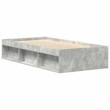 Bed Frame without Mattress Concrete Grey 75x190 cm Small Single Small Single 3203848