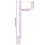 France Flag and Pole 6.23 m Aluminium 3147093