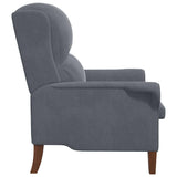 Armchair Dark grey 76 x 94 x 102 cm Velvet 42009858