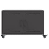 ZNTS Coffee Table Black 68x50x43.5 cm Steel 846686