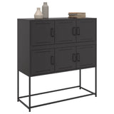 Sideboard Black 100.5x39x107 cm Steel 846596