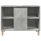 3 Piece Bathroom Furniture Set Concrete Grey Engineered Wood 3324951