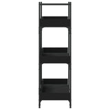 Bookcase 3-Tier Black 100x33x108.5 cm Engineered Wood 837687