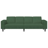 Fabric Sofa with Cushion Dark Green 208 cm Corduroy fabric 3335105