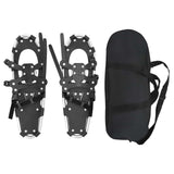 3 in 1 Snowshoes Silver and Black 63 x 21 cm Aluminum and HDPE 42021425