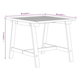 Garden Dining Set Acacia Brown Solid Acacia wood, Poly rattan 3087123