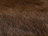 Stool Goatskin Leather and Solid Teak Wood 285206