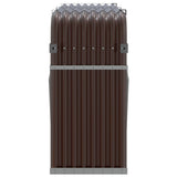 Log Holder Brown 180x45x100 cm Galvanised Steel 364574