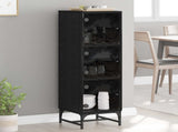 Sideboard Black Oak 35 x 37 x 117 cm 883539