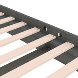 Bed Frame without Mattress Grey Solid Wood Small Single 819934