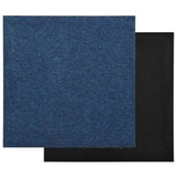 ZNTS Carpet Floor Tiles 20 pcs 5 m² 50x50 cm Dark Blue 147315