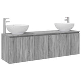 Bathroom Cabinet Set 3 pcs Grey Sonoma 49.5 x 44.5 x 65 cm 3405693