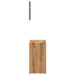 ZNTS 2 Piece Bathroom Furniture Set Artisan Oak Engineered Wood 856068