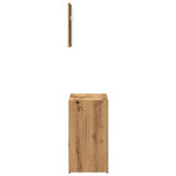 ZNTS 2 Piece Bathroom Furniture Set Artisan Oak Engineered Wood 856068