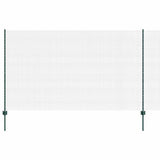 Welded Wire Fence with Posts 50 x 1.4 m PVC-Coated Steel Green 3336523