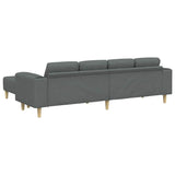 Living Room Couch 3 pcs Dark Grey Polyester 3335113