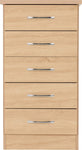 ZNTS Nevada 5 Drawer Narrow Chest 100-102-117