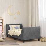 Children's Bed Frame with Headboard Dark Grey 80 x 160 cm 42010858