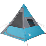 Camping Tent Tipi 7-Person Blue Waterproof 94428