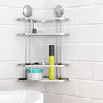 ZNTS EISL Shower Corner Rack Chrome 22x18x35 cm 438828