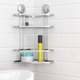 ZNTS EISL Shower Corner Rack Chrome 22x18x35 cm 438828