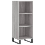 Highboard Grey Sonoma 34.5x34x180 cm Engineered Wood 3199391